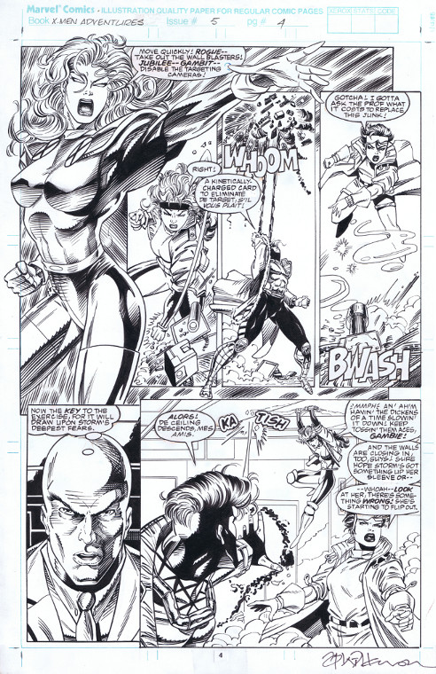 Ultimate X-Men Annual 1 PAGE 28 AND 29 DPS DEATH OF GAMBIT, in Jason  Richardson's X-Men Comic Art Gallery Room